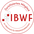 Zertifiziertes Mitglied beim IBWF e.V.